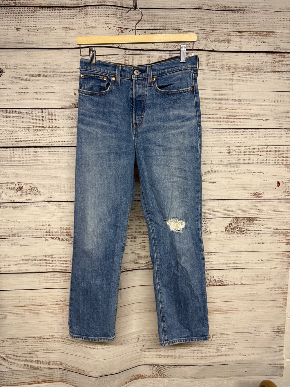 Levi's Wedgie Straight Ankle Jeans